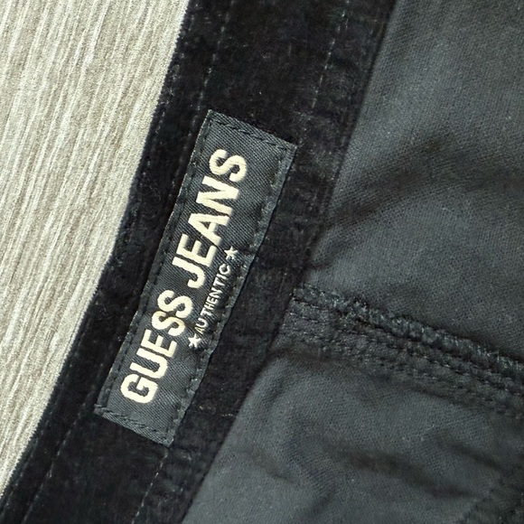 Guess Jeans|Vintage y2k black micro mini skirt in velvet corduroy fabric•••30 - Picture 7 of 10